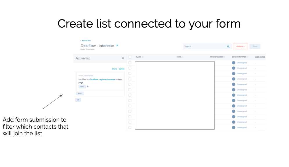 Norquant list creation